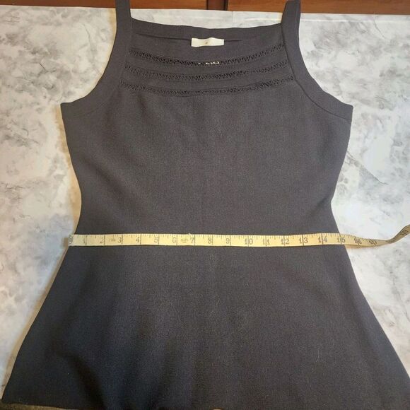 Kate Spade Black‎ Sleeveless Open Cable Sweater Dress In Full Bloom Medium NWT - Picture 8 of 10